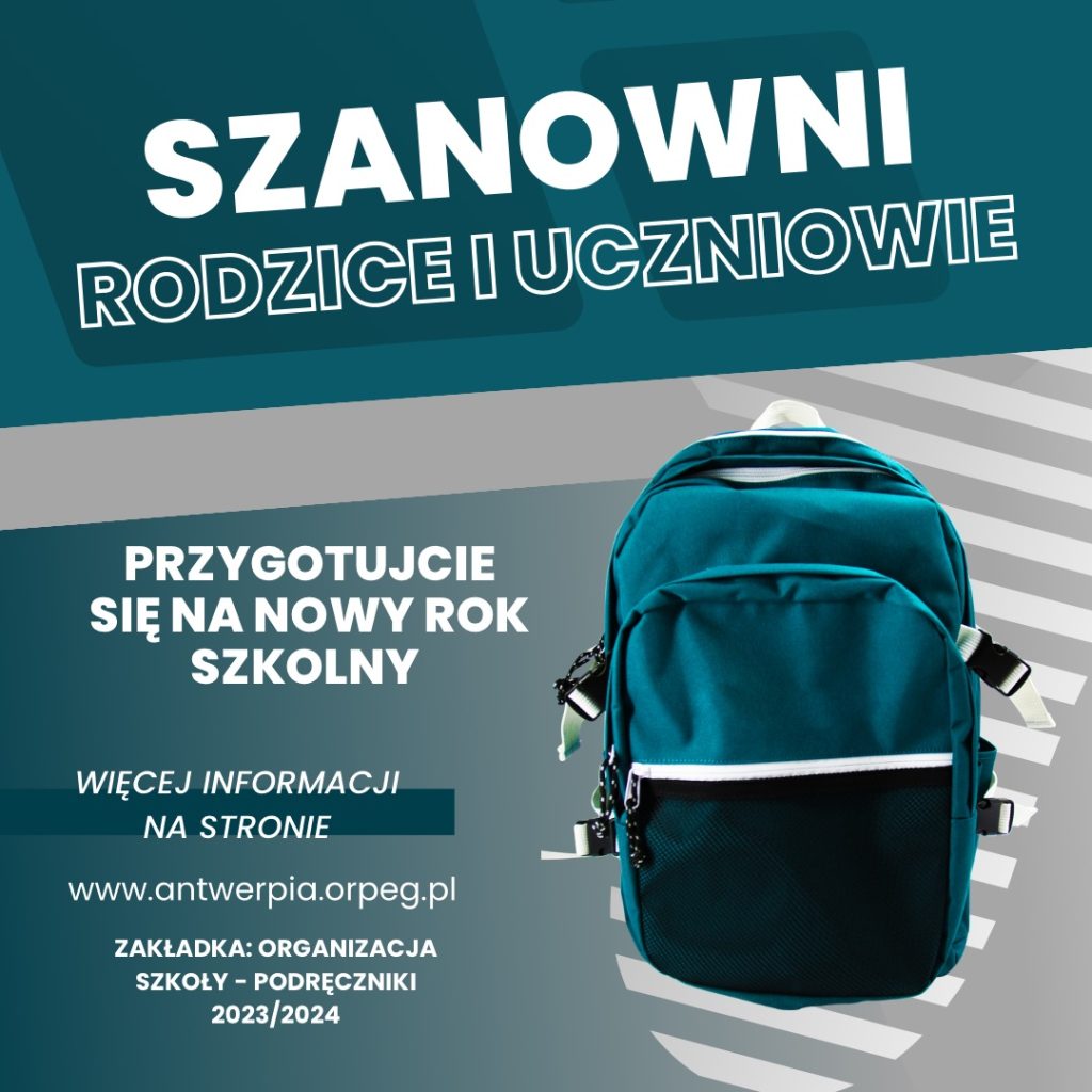 Nowy rok szkolny 2023/2024