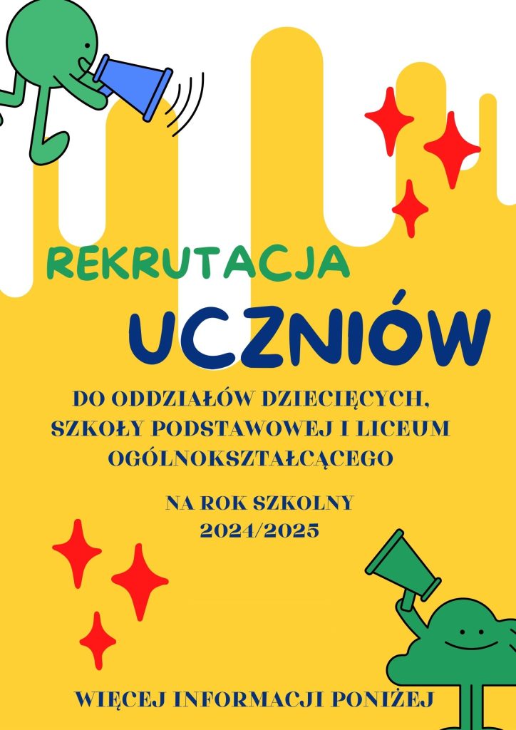 Ruszyła rekrutacja do Naszej Szkoły. Zapraszamy!