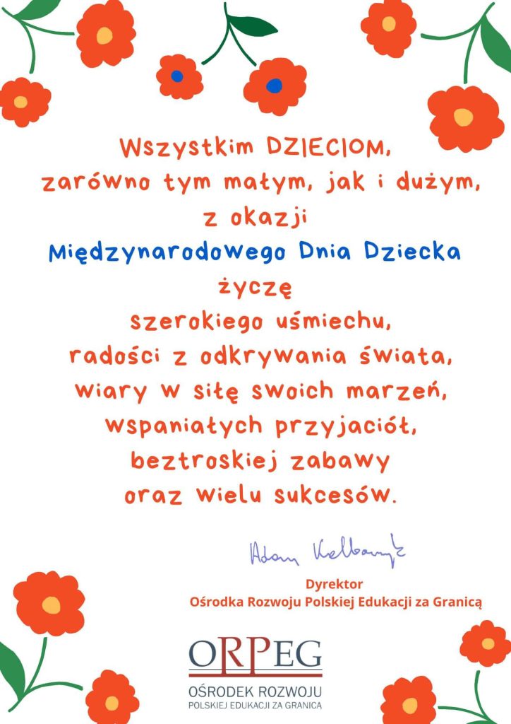 Życzenia Dyrektora ORPEG