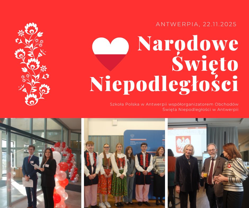 Szkoła Polska w Antwerpii współorganizatorem Obchodów Święta Niepodległości w Antwerpii