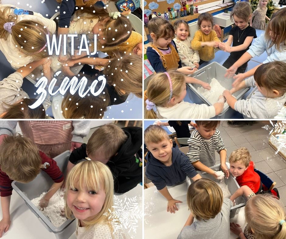 Zimowe zabawy w naszych najmłodszych grupach!