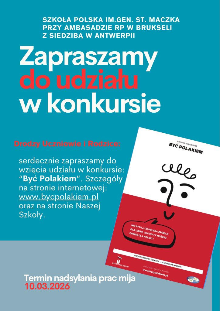 Zaproszenie do udziału w konkursie: „Być Polakiem”