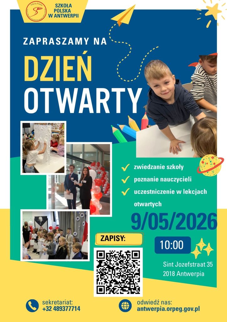 Dzień Otwarty w Naszej Szkole – 9/05/2026. Zapraszamy!