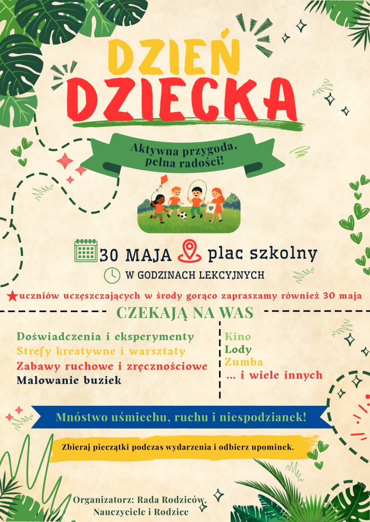 Dzień Dziecka – aktywna przygoda pełna radości. Zapraszamy 30 maja!