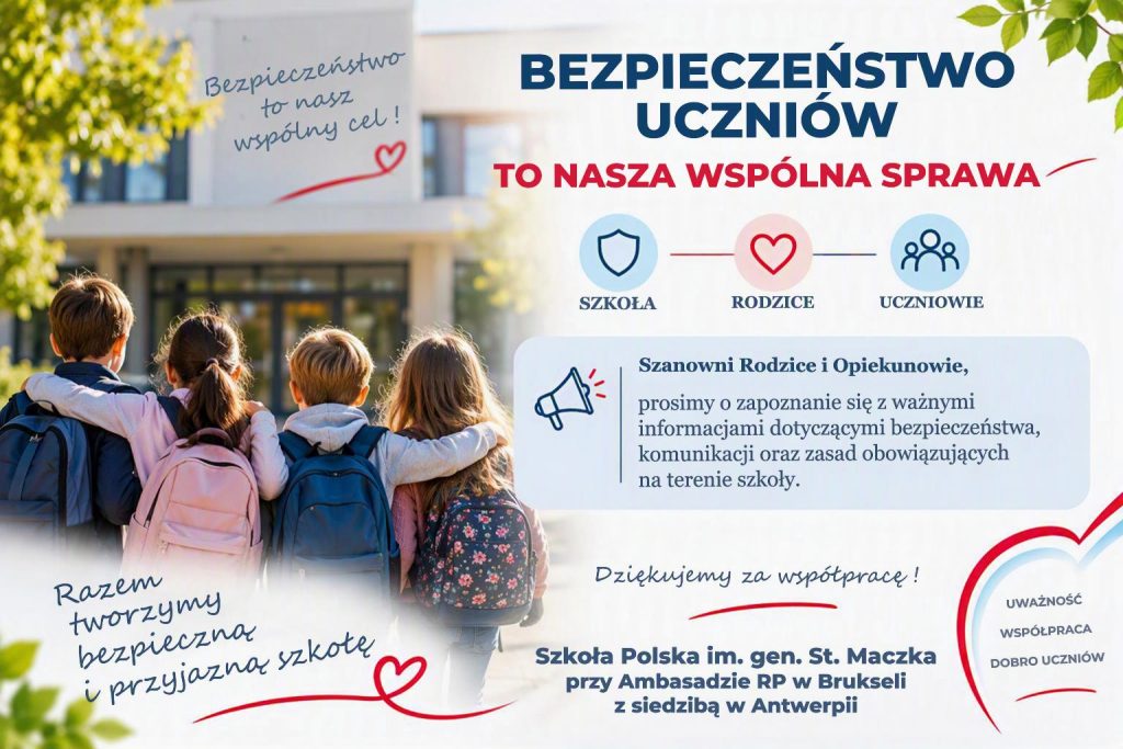 Bezpieczna szkoła dzięki współpracy, zaufaniu i dobrej komunikacji.