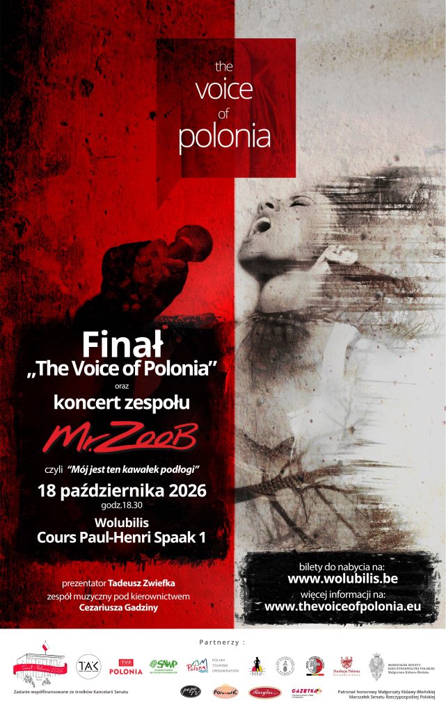 Zaproszenie na finał The Voice of Polonia w Brukseli